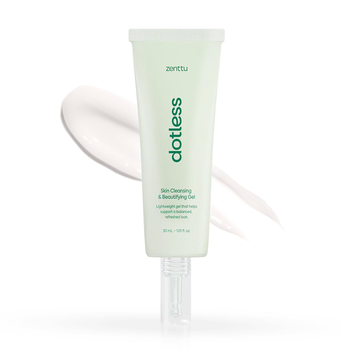 zenttu front tube showing product branding and size benefit