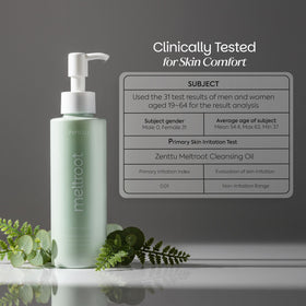 zenttu emulsified oil-to-milk texture on skin illustrating gentle rinseability