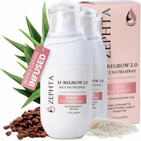 Zephta front bottle showing label and clear spray for easy use