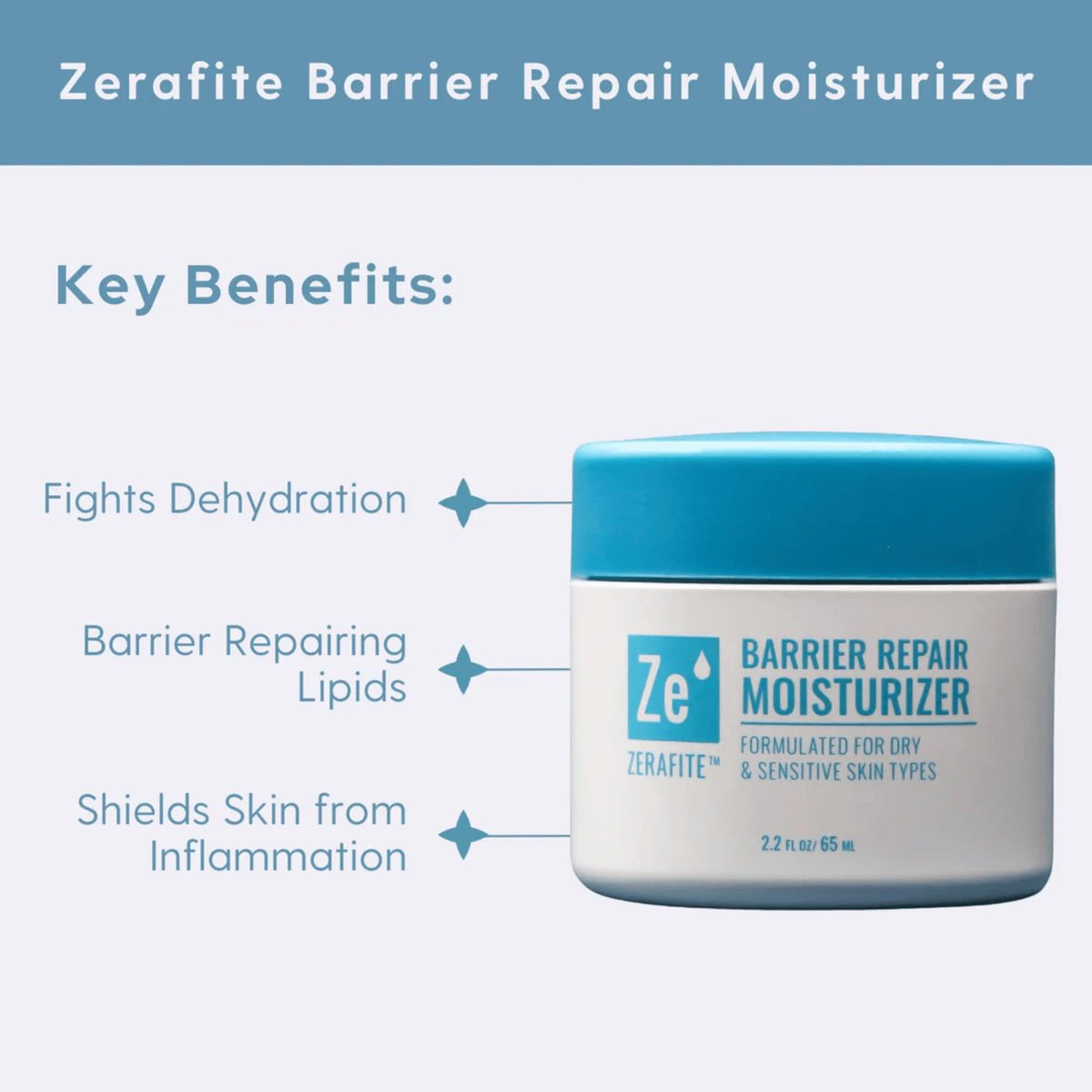 ZERAFITE dispensing cream from tube, highlights easy controlled application