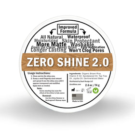 Zero Shine front packaging showing jar and brand for matte control
