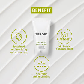 ZEROID ingredients shot of cocoa and shea butters showing nourishing lipids