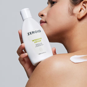 ZEROID ceramide graphic illustrating barrier repair and lipid-mimicking technology