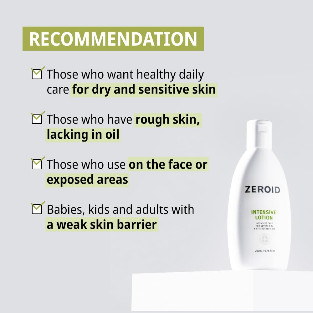 ZEROID ingredients label highlighting MLE, Ceramide-9S, and DefenseAmide benefits