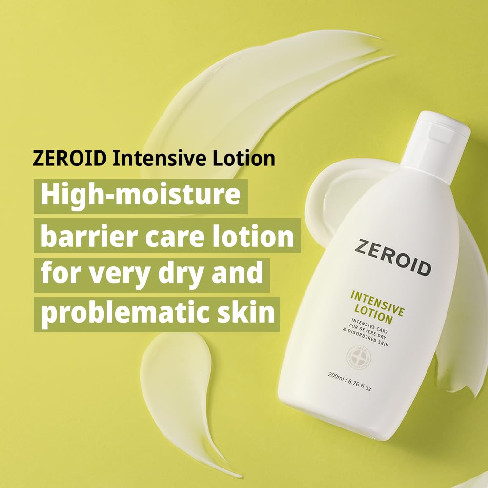 ZEROID lotion pump dispensing creamy moisturizer for easy controlled application