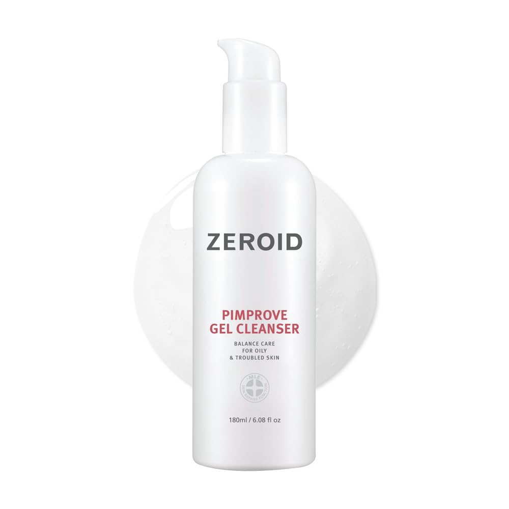 ZEROID front packaging showing bottle and branding, clear skincare benefit