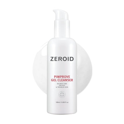ZEROID front packaging showing bottle and branding, clear skincare benefit