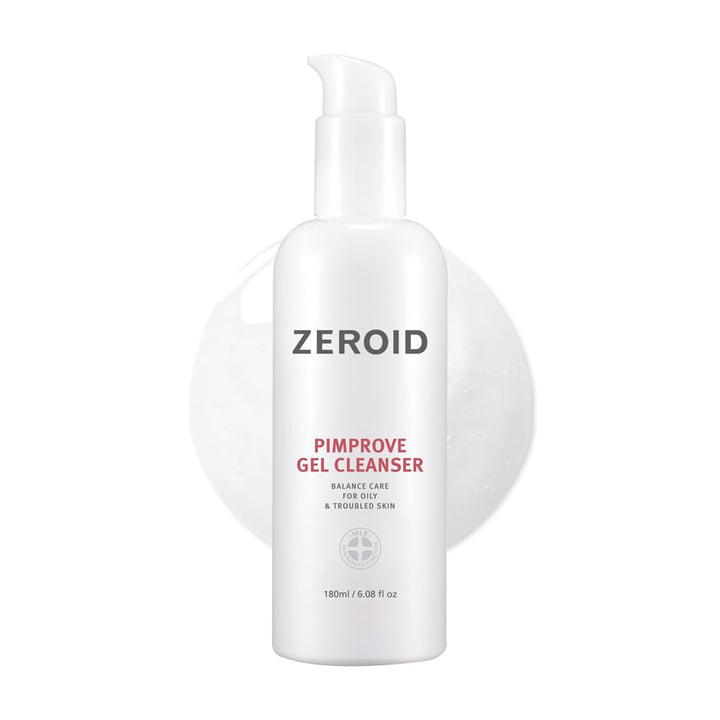 ZEROID front packaging showing bottle and branding, clear skincare benefit
