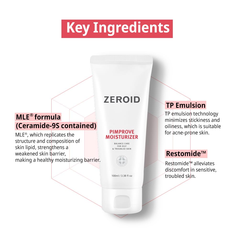 ZEROID moisturizer applied in morning routine under sunscreen for layered protection