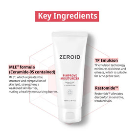 ZEROID moisturizer applied in morning routine under sunscreen for layered protection