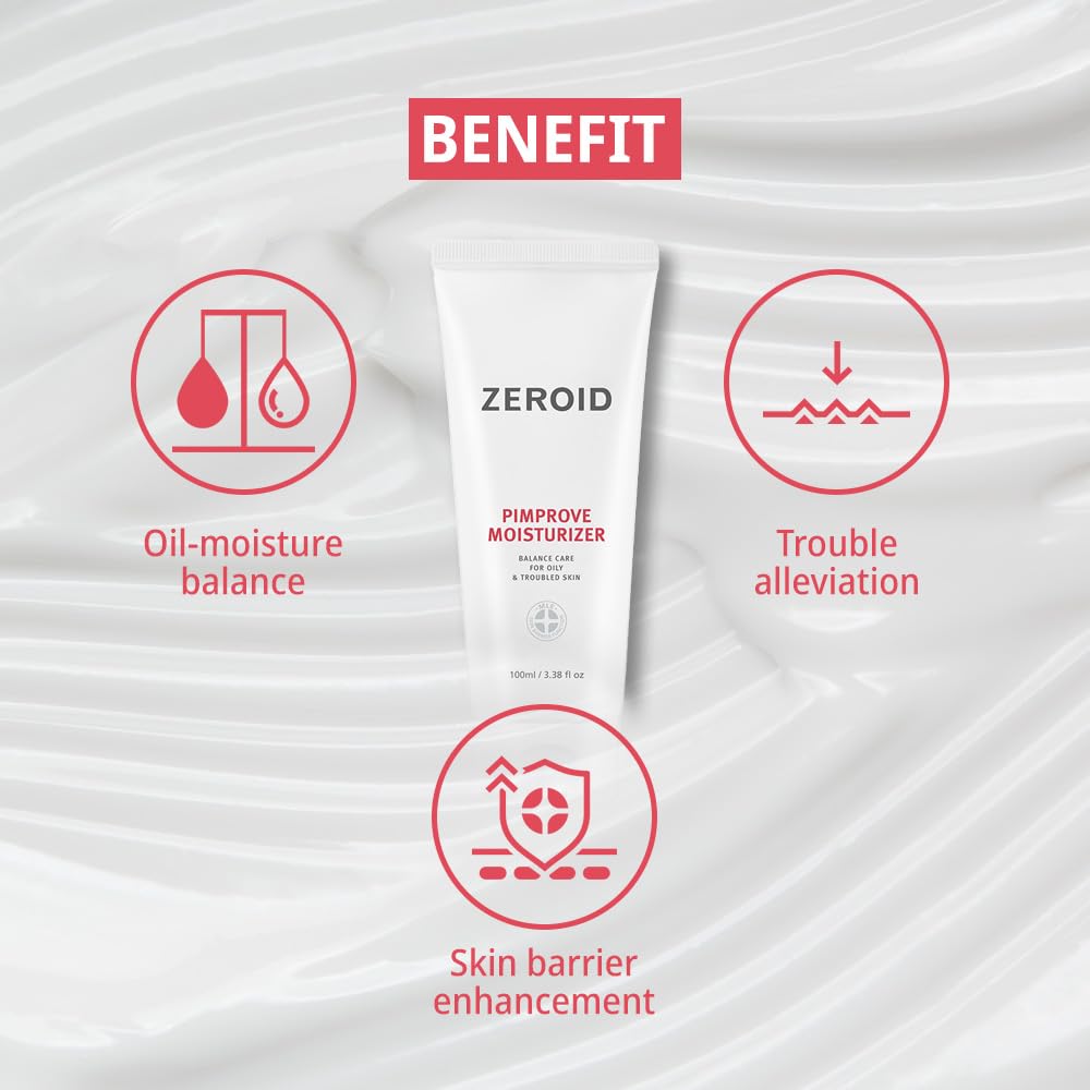 ZEROID dispensing cream from tube to show easy pump application and control