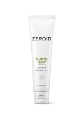 ZEROID jar front view showing 60ml cream and clear branding, clean shelf-ready benefit