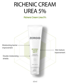 ZEROID open jar texture close-up revealing rich yet light cream for deep hydration