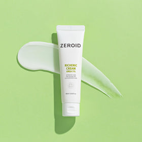 ZEROID cream beside credit card showing 60ml compact travel-friendly size