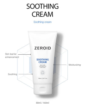 ZEROID open jar texture illustrating lightweight cream absorption