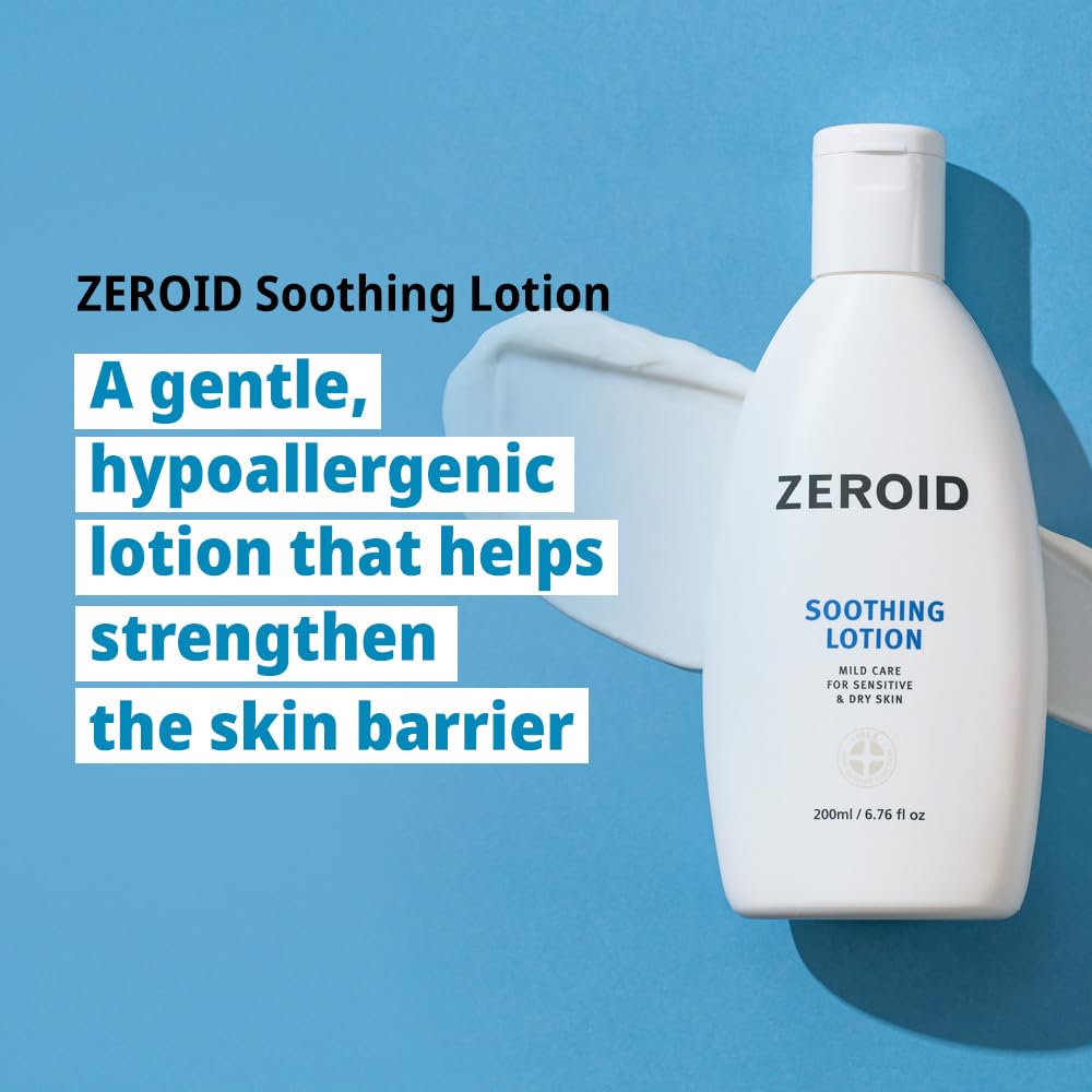 ZEROID pump dispensing lotion showing easy, hygienic application and controlled use