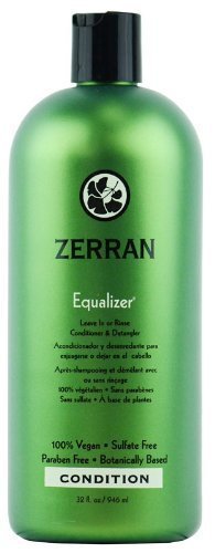 Zerran Equalizer Conditioner front label showing size and vegan benefit
