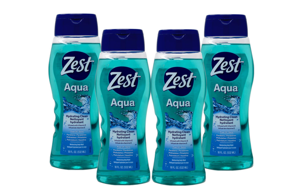 Zest front packaging shows label and volume, highlighting freshness benefit