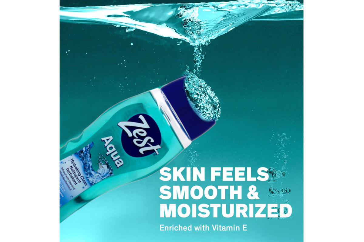 Zest visual with vitamin E oil droplet highlighting nourishing ingredient