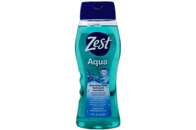 Zest close-up of pump and label for easy dispensing and reading
