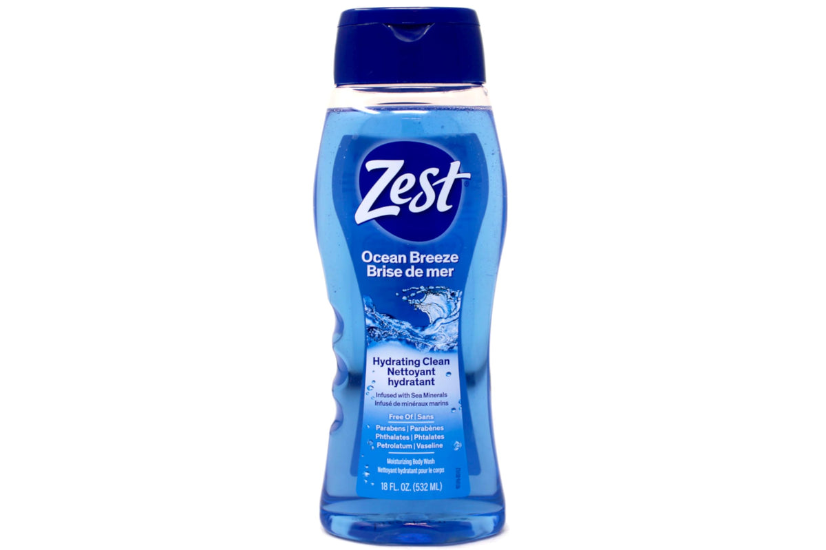Zest bottle beside a ruler showing scale for purchase clarity and sizing
