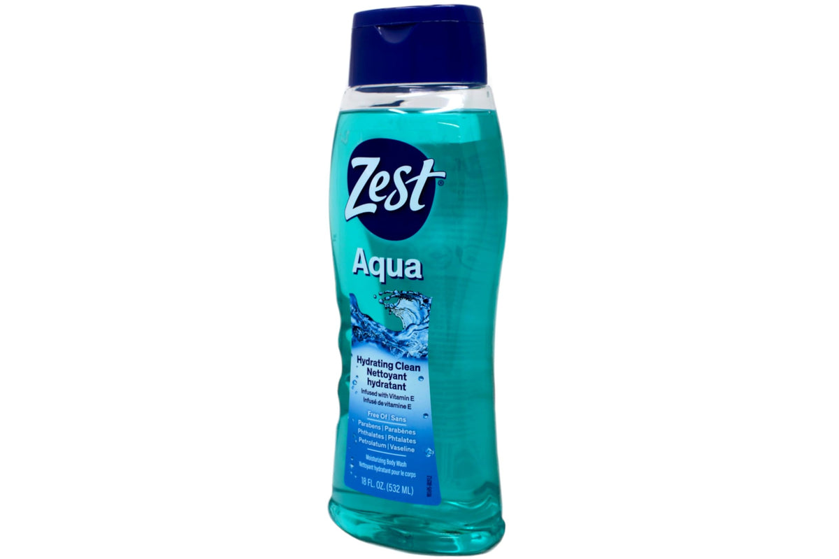 Zest ingredients label close view emphasizing vitamin E inclusion
