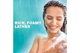 Zest texture closeup creamy lather that moisturizes skin