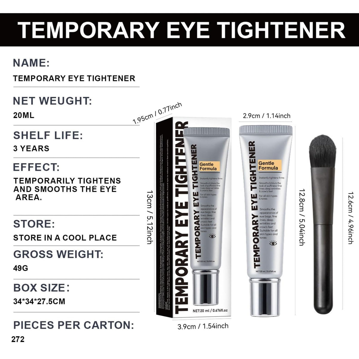 ZFTRACKER applying cream under eye for instant smoothing effect