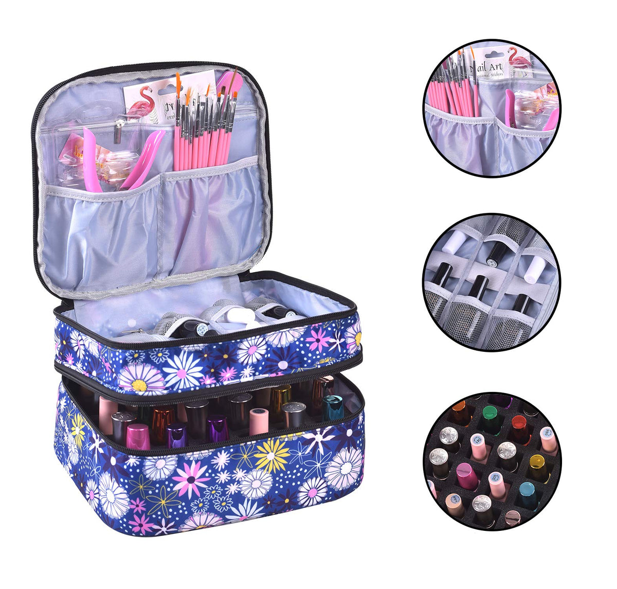 ZFZGFRCS open double-layer revealing organized bottles and easy access