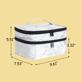 ZFZGFRCS open top layer with elastic and zip pockets organizing brushes and small tools