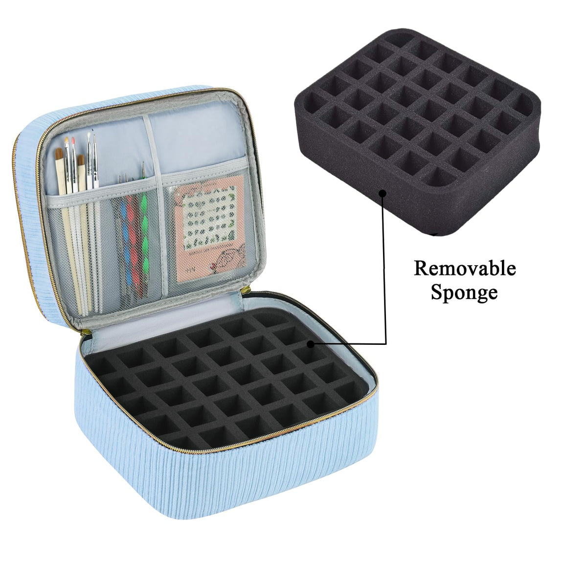 ZFZGFRCS open case displaying 30 bottles in individual compartments to prevent collisions