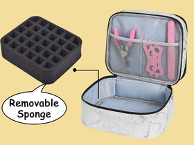 ZFZGFRCS size comparison next to suitcase showing travel-friendly compact dimensions