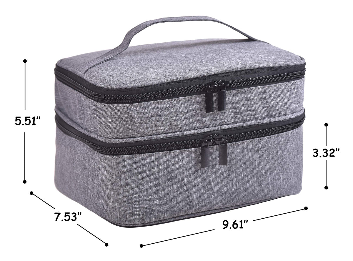 ZFZGFRCS top layer with elastic and zip pockets holding manicure tools