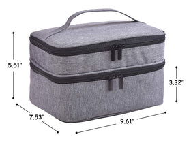 ZFZGFRCS top layer with elastic and zip pockets holding manicure tools