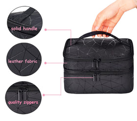 ZFZGFRCS upper layer pockets filled with brushes and tools for organized storage