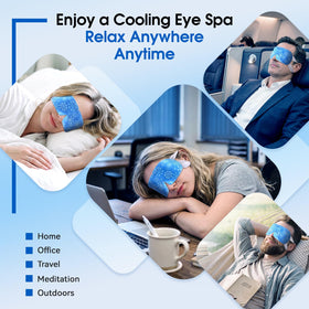 ZHENYEMEI mask worn by model demonstrating soothing rest