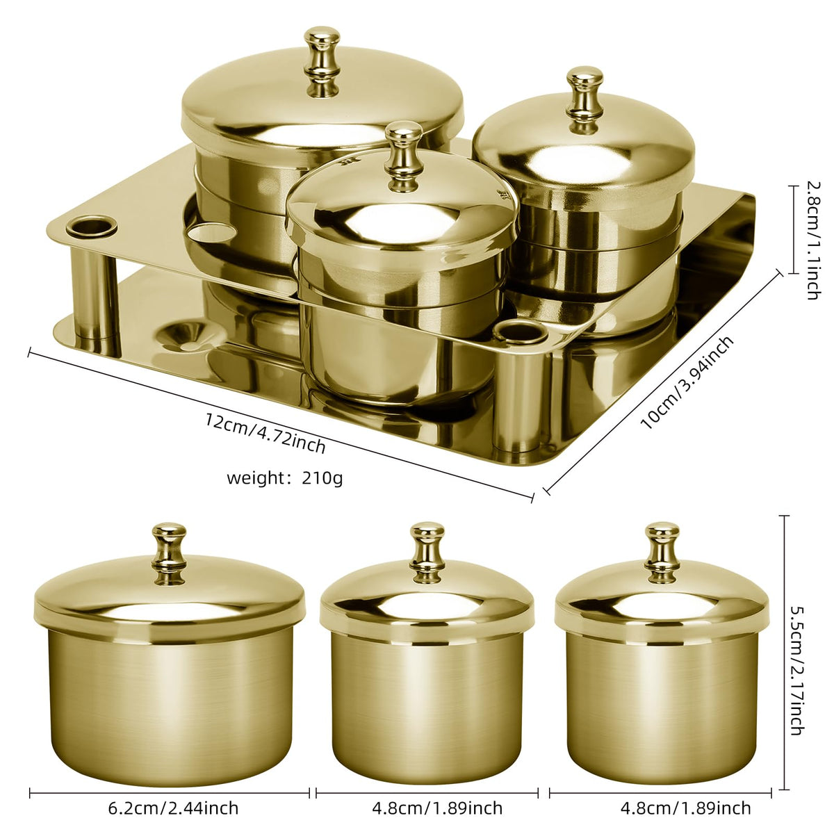 ZIBARBER snug-fitting lids on cups protecting powders and preventing spills