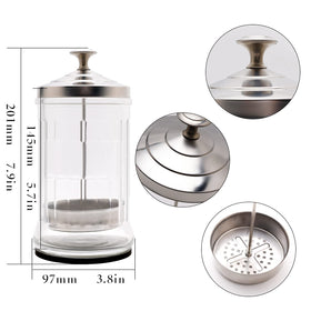 ZIBARBER jar placed on salon counter for neat professional storage