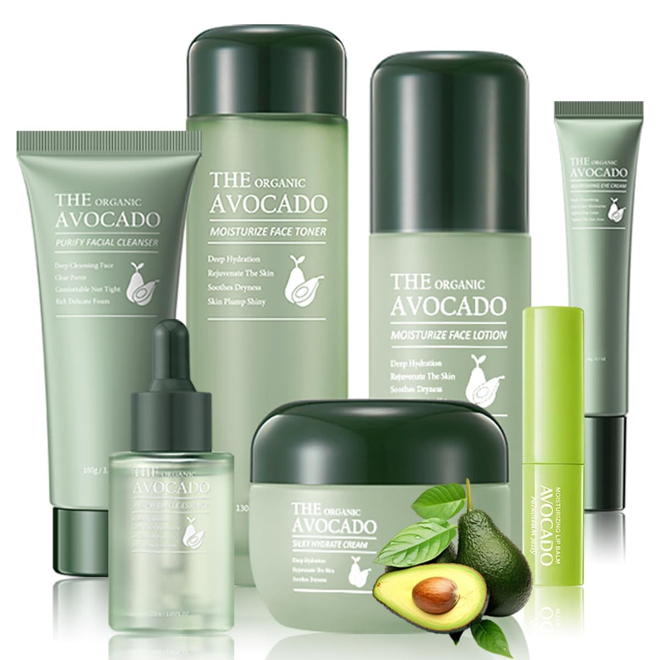 Zifeifeigs front packaging showing full avocado set for organized routine