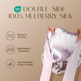 ZIMASILK close-up of double-layer silk demonstrating durability
