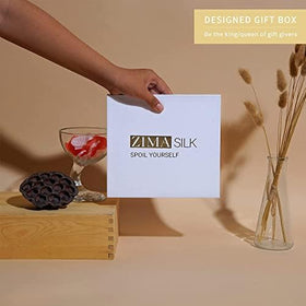 ZIMASILK bonnet in gift box emphasizing premium presentation benefit