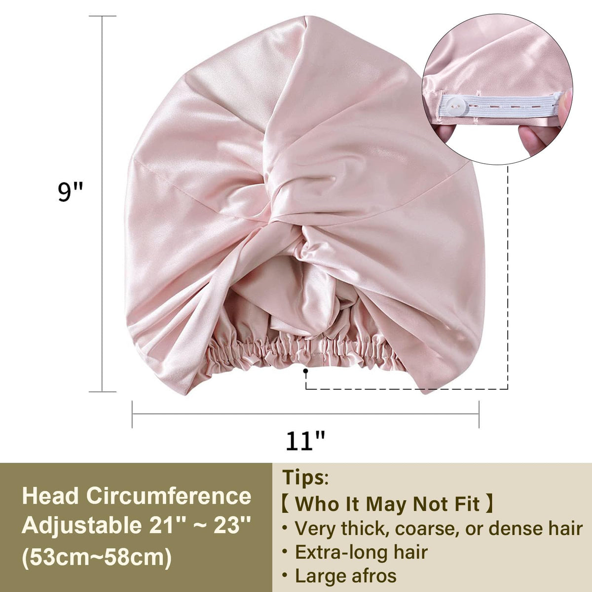 ZIMASILK bonnet worn in bedroom showing hair protection while sleeping benefit