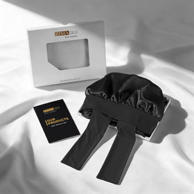 ZIMASILK product label with OEKO-TEX and 6A silk grade certification