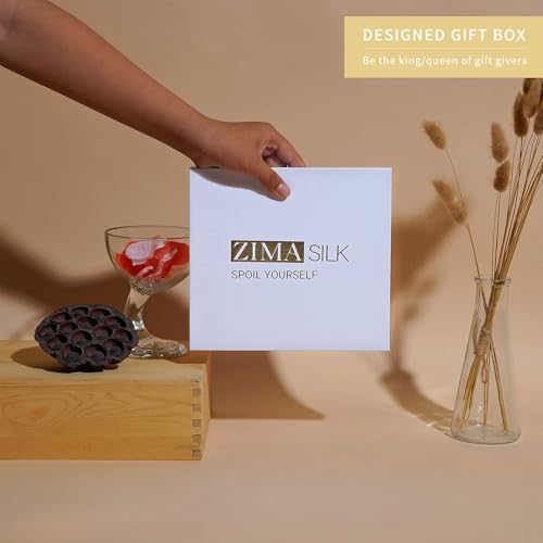 ZIMASILK label with OEKO-TEX tag proving certified safe fibers for sensitive skin