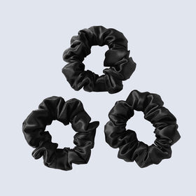 ZIMASILK scrunchie front packaging showing elegant black silk and quality