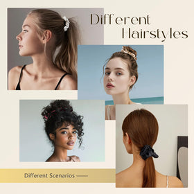 ZIMASILK scrunchie on bedside table suggesting daily hair-care luxury