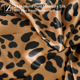 ZIMASILK close-up of 22 momme silk texture highlighting smooth slip benefit