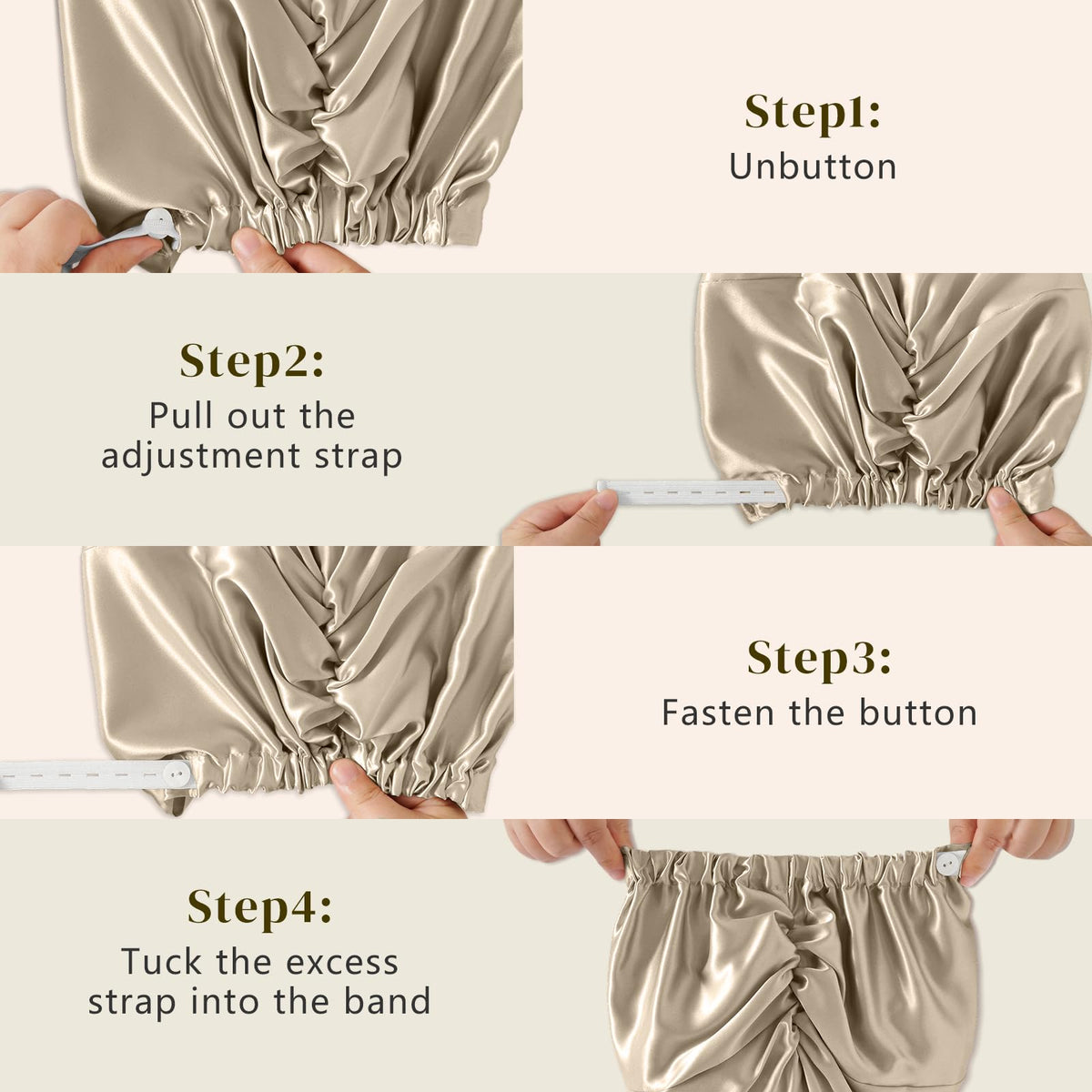 ZIMASILK size scale in hand illustrating compact, travel-friendly design