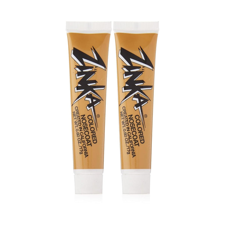 Zinka front packaging showing two flesh tubes and clear benefit