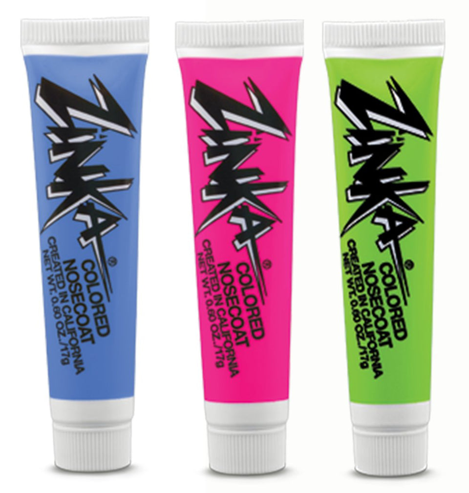 Zinka three-pack front packaging showing all three colors and portability